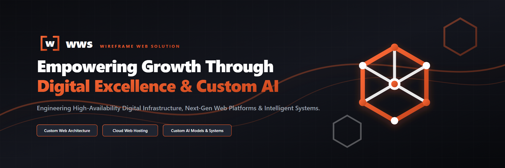 Wireframe Web Solution Enterprise Platform Banner